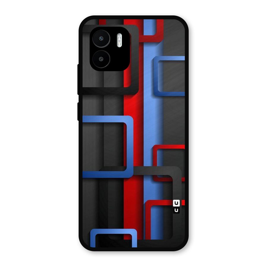 Abstract Box Metal Back Case for Redmi A2