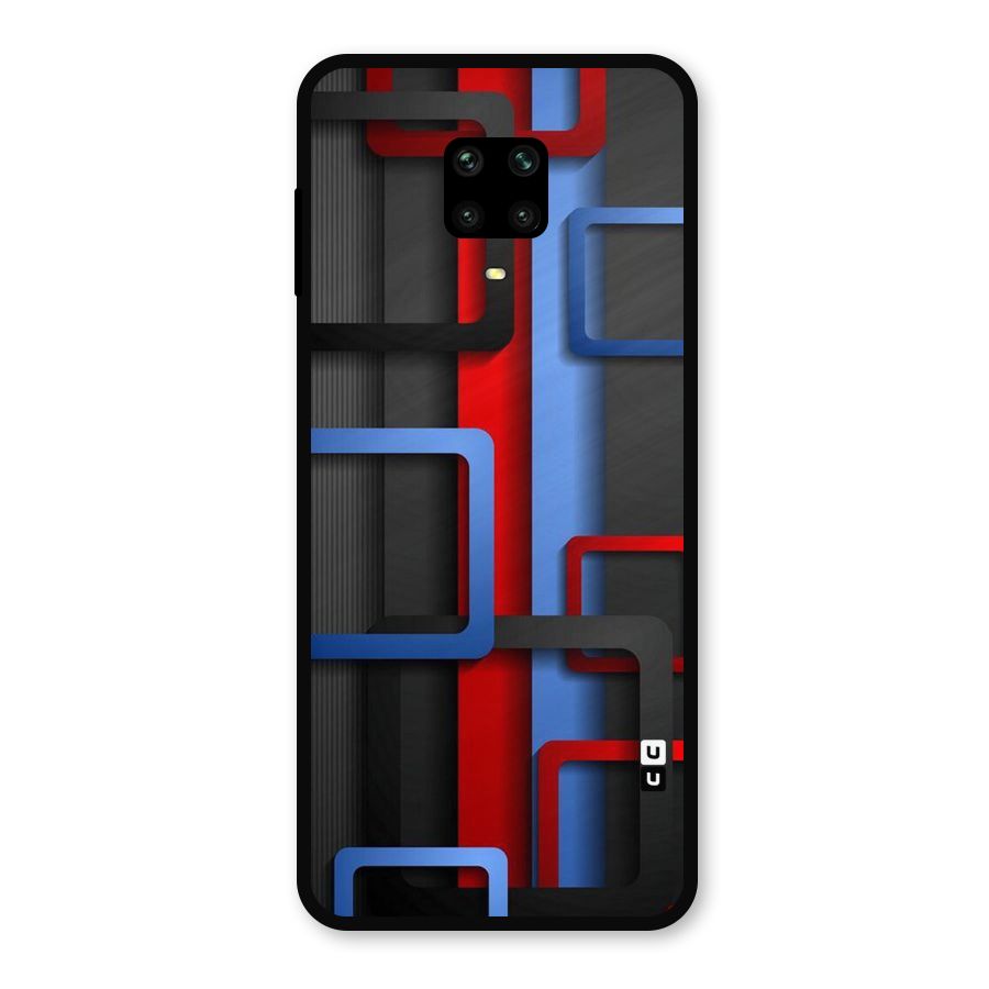 Abstract Box Metal Back Case for Redmi Note 10 Lite