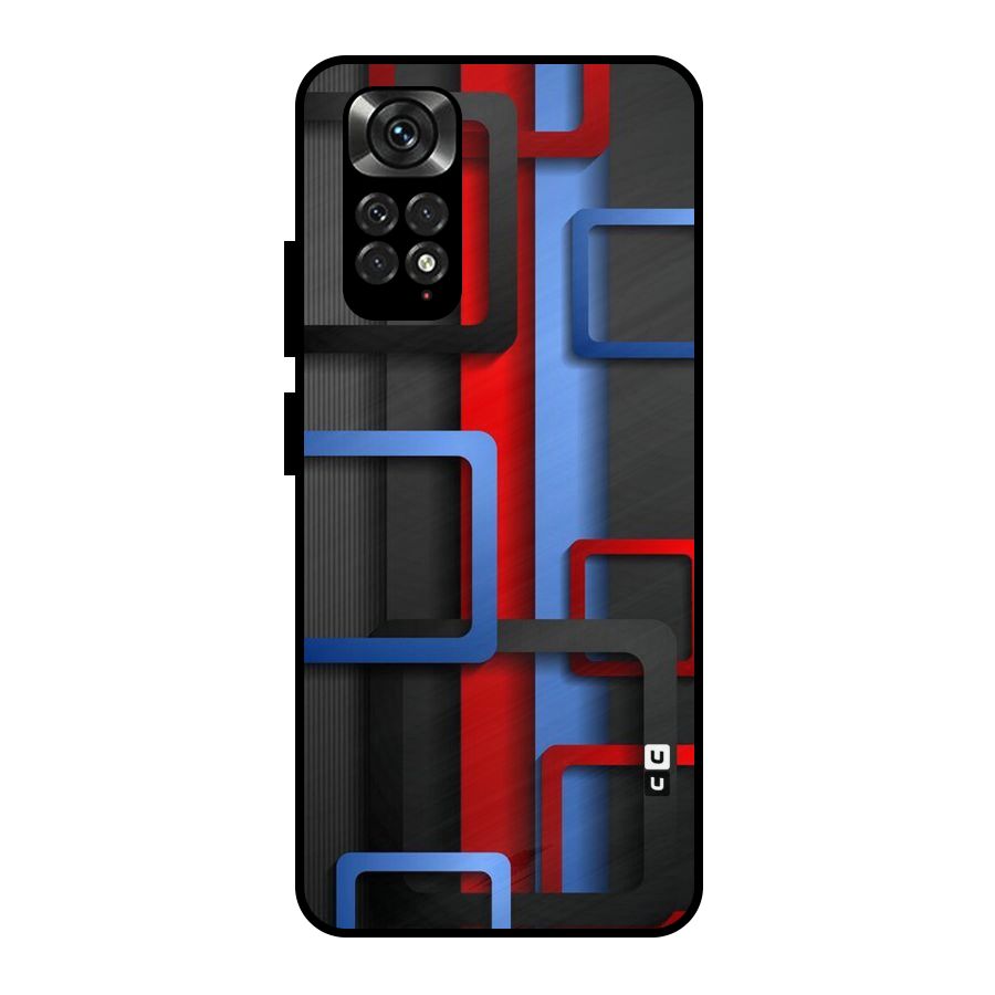 Abstract Box Metal Back Case for Redmi Note 11 Pro