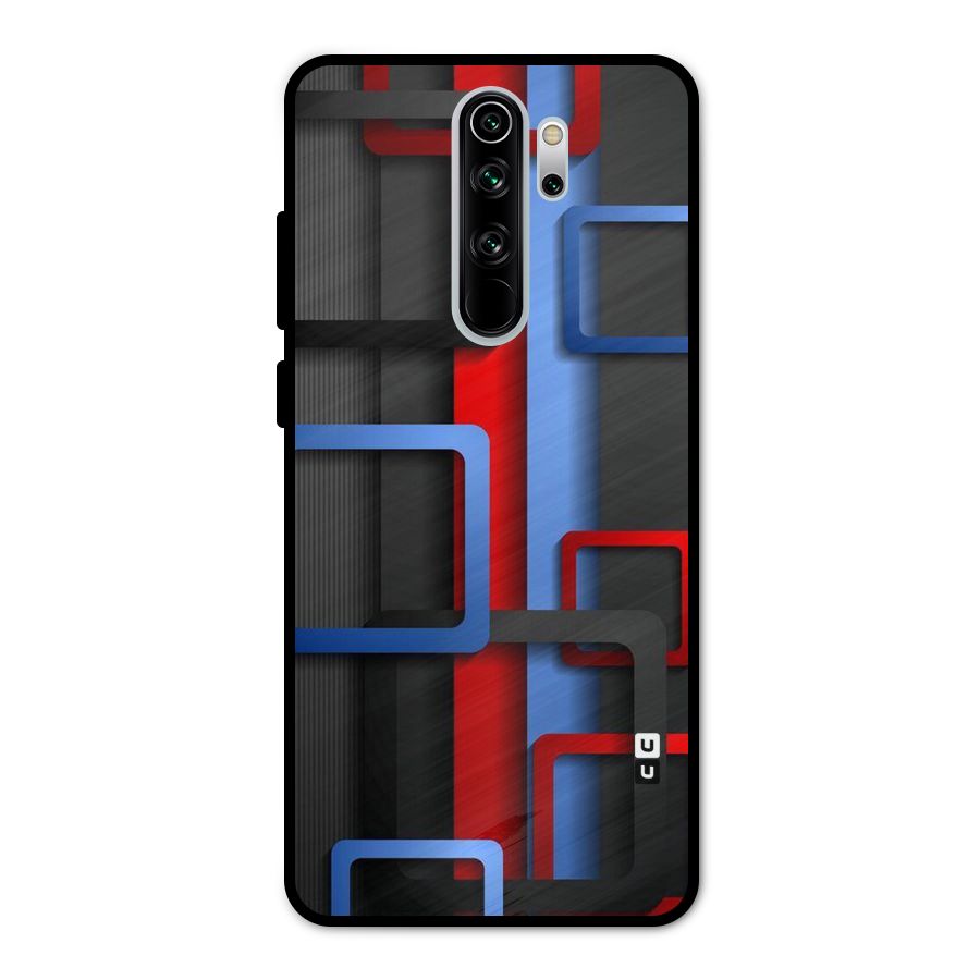 Abstract Box Metal Back Case for Redmi Note 8 Pro