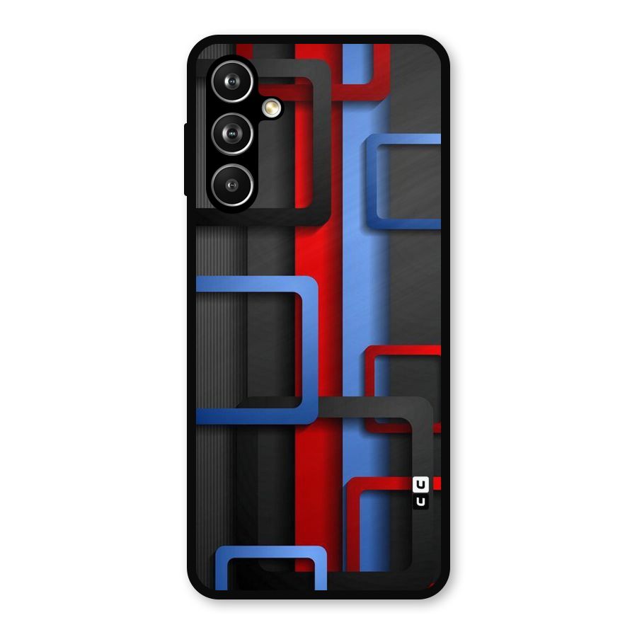 Abstract Box Metal Back Case for Samsung Galaxy M54