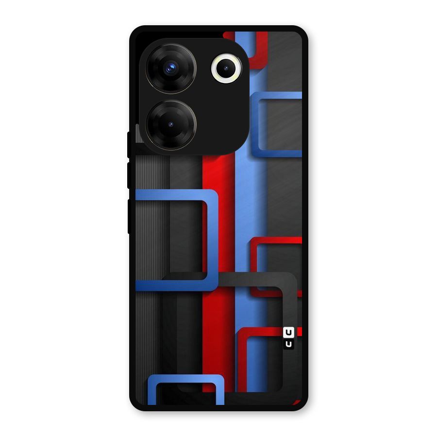 Abstract Box Metal Back Case for Tecno Camon 20