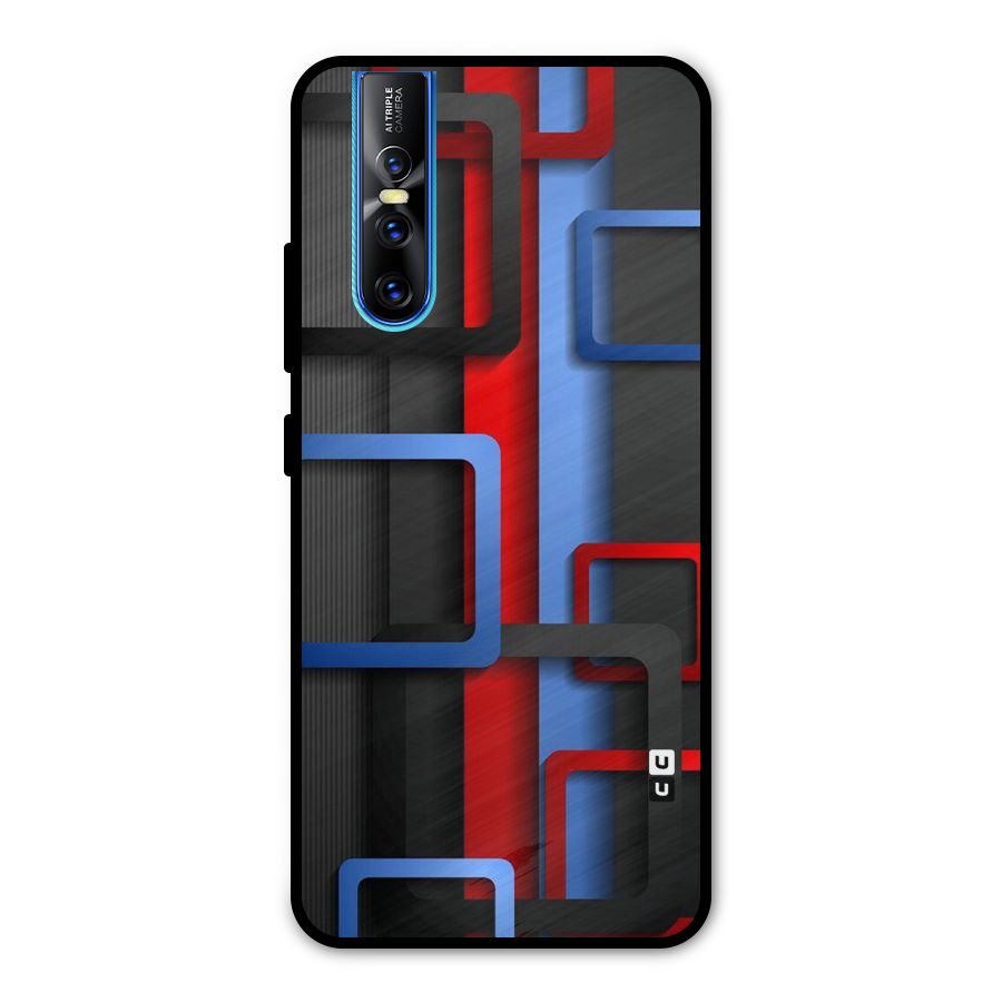 Abstract Box Metal Back Case for Vivo V15 Pro
