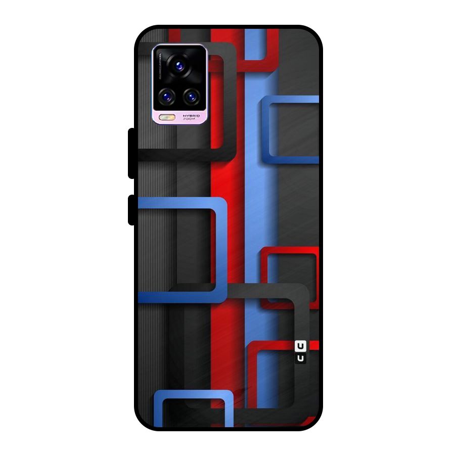 Abstract Box Metal Back Case for Vivo V20 Pro