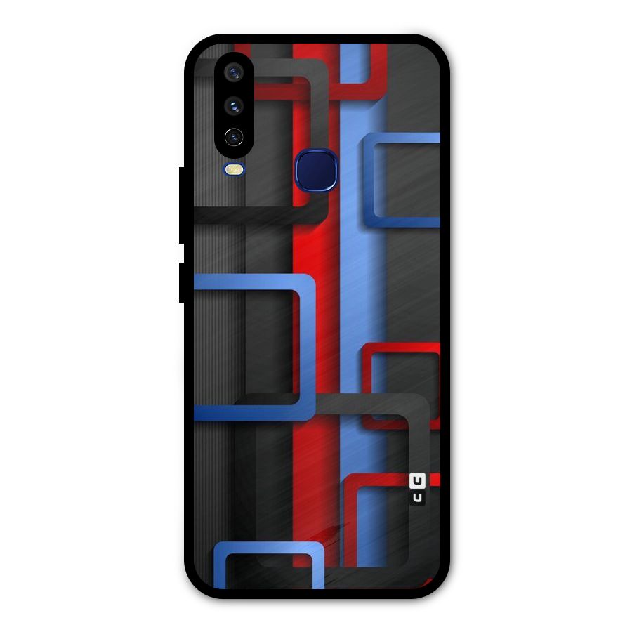 Abstract Box Metal Back Case for Vivo Y12