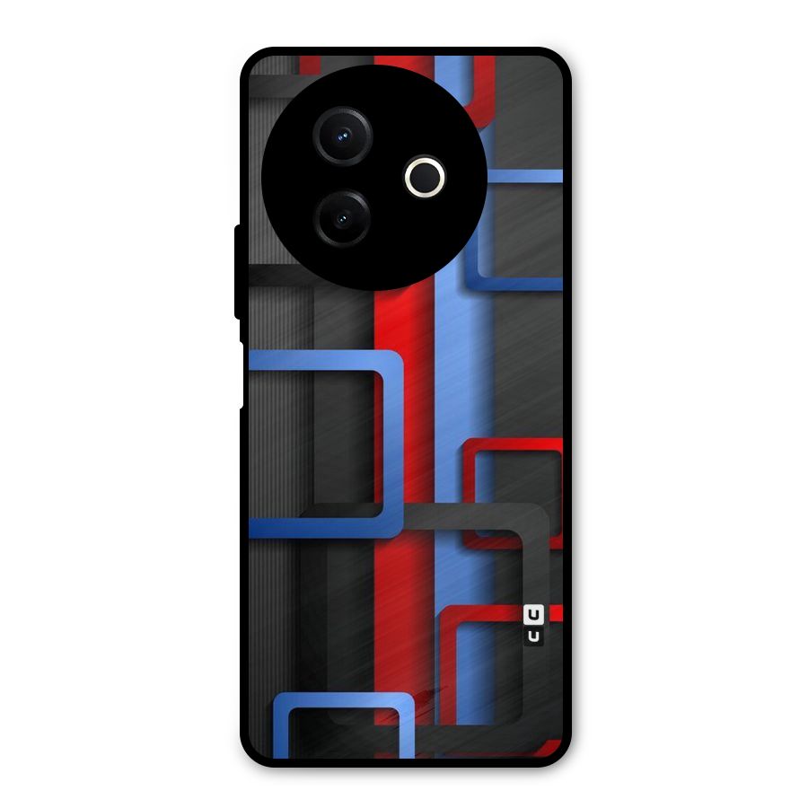 Abstract Box Metal Back Case for Vivo Y39