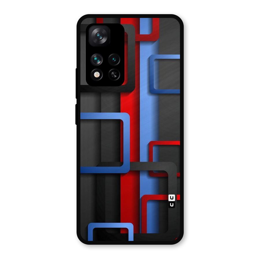 Abstract Box Metal Back Case for Xiaomi 11i Hypercharge 5G