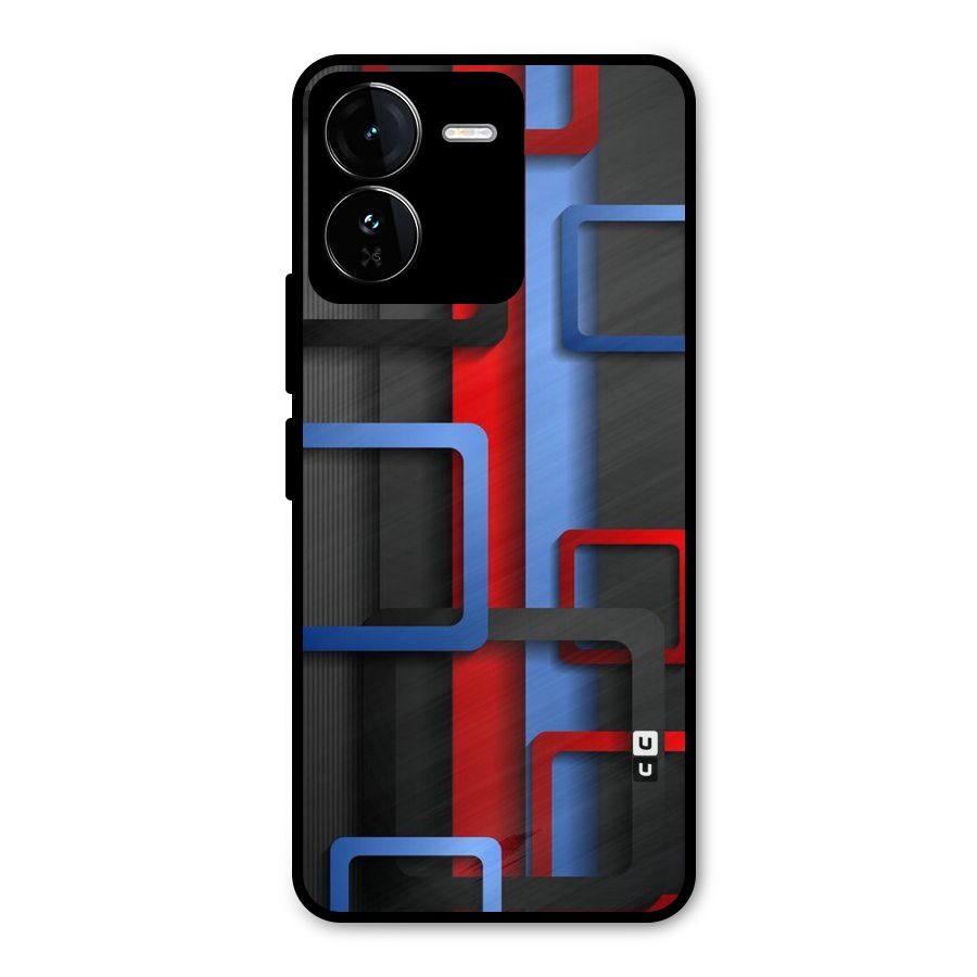 Abstract Box Metal Back Case for iQOO Z9