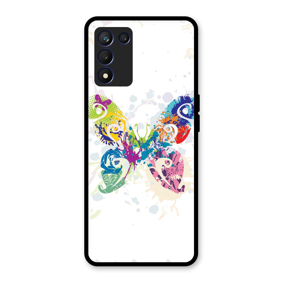 Abstract Butterfly Glass Back Case for Realme 9 5G Speed