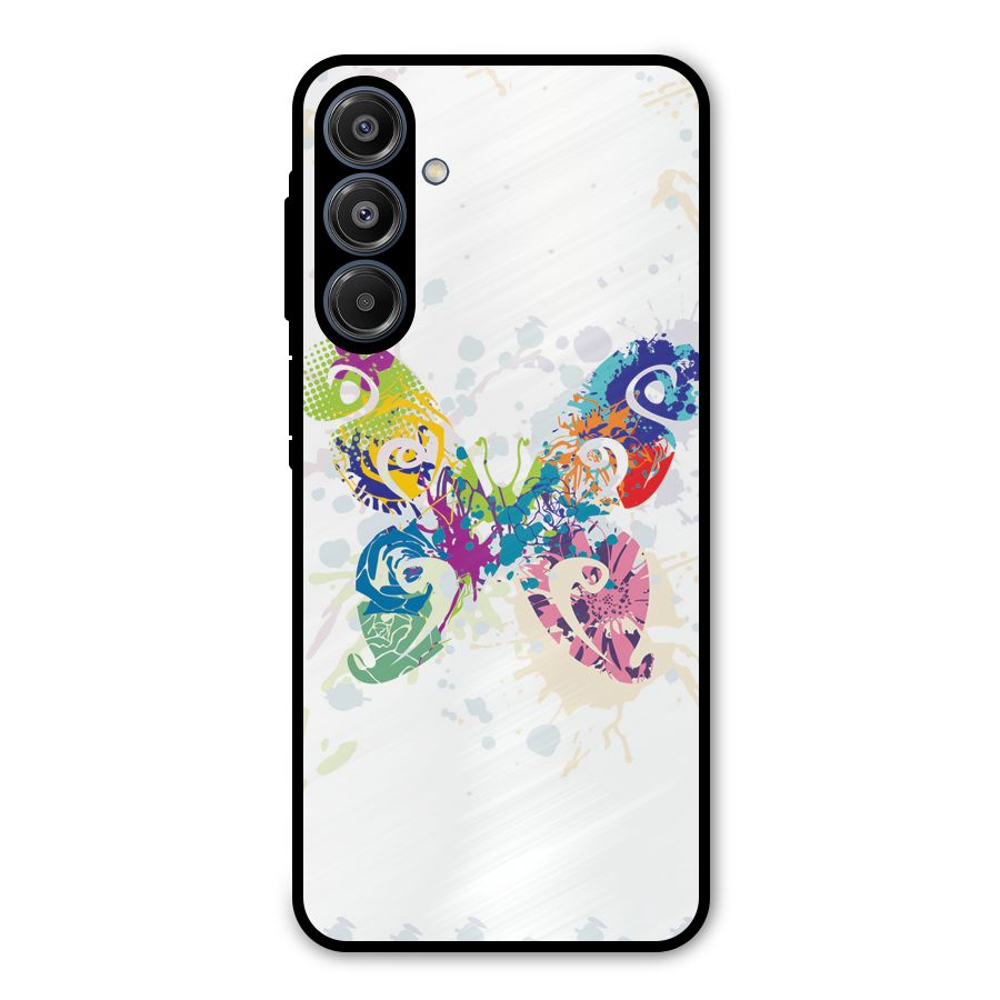 Abstract Butterfly Metal Back Case for Galaxy A16 5G