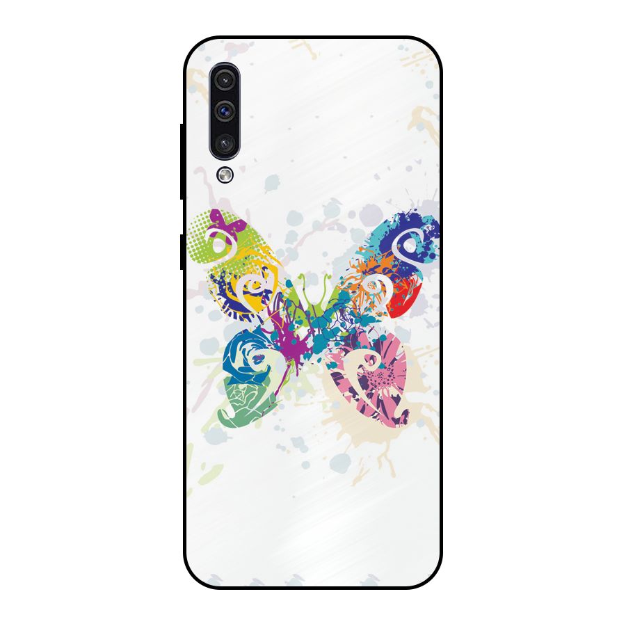 Abstract Butterfly Metal Back Case for Galaxy A30s