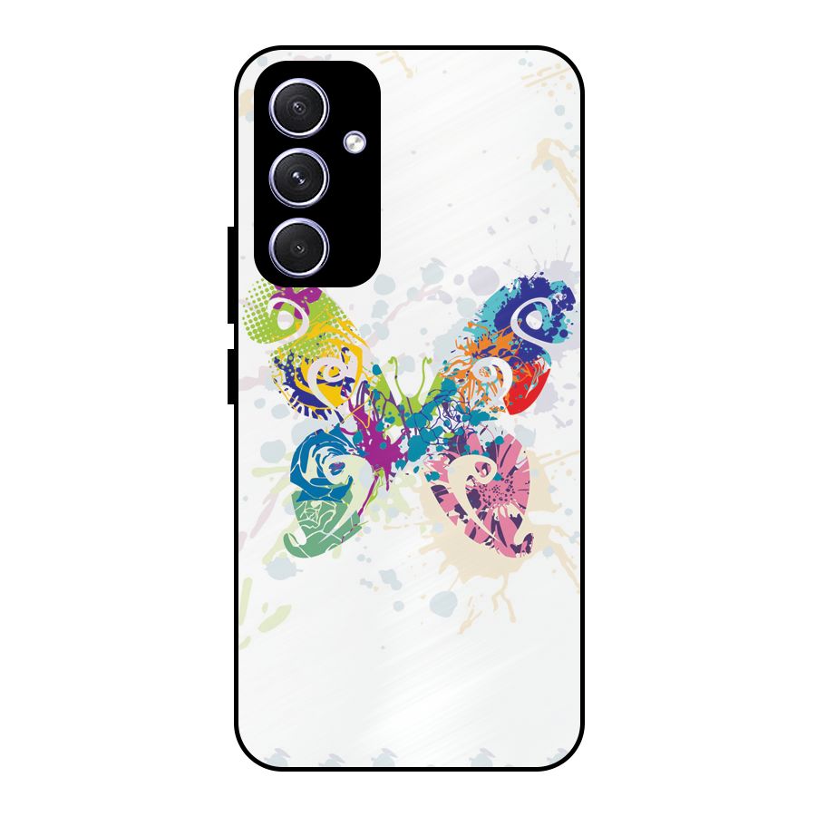 Abstract Butterfly Metal Back Case for Galaxy A54