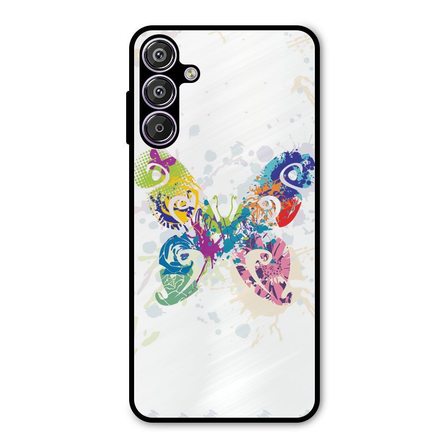 Abstract Butterfly Metal Back Case for Galaxy M15