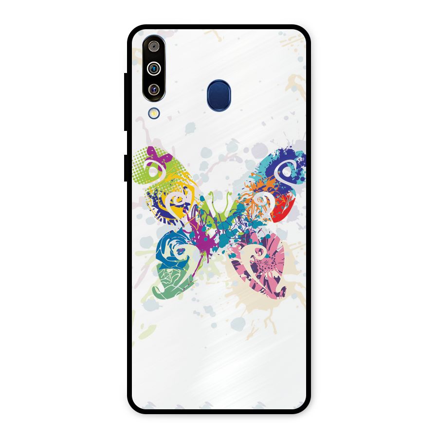 Abstract Butterfly Metal Back Case for Galaxy M30