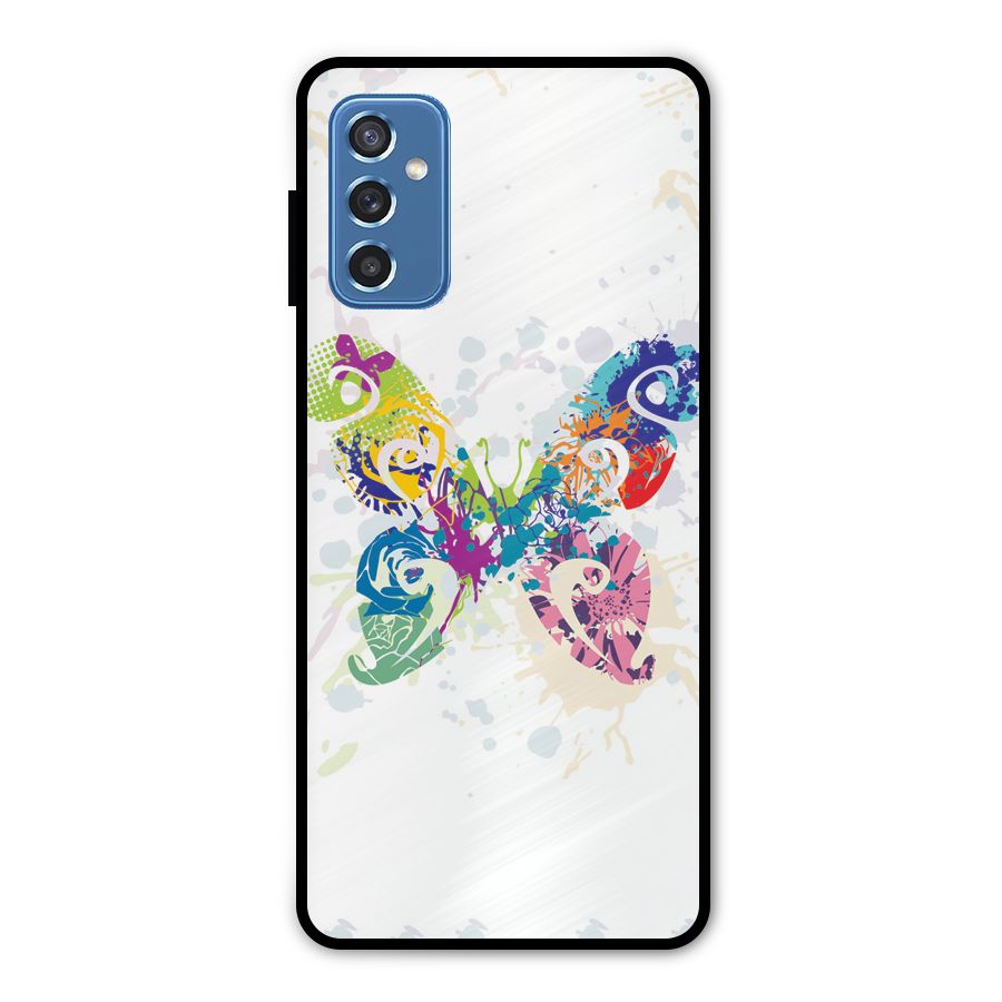 Abstract Butterfly Metal Back Case for Galaxy M52 5G
