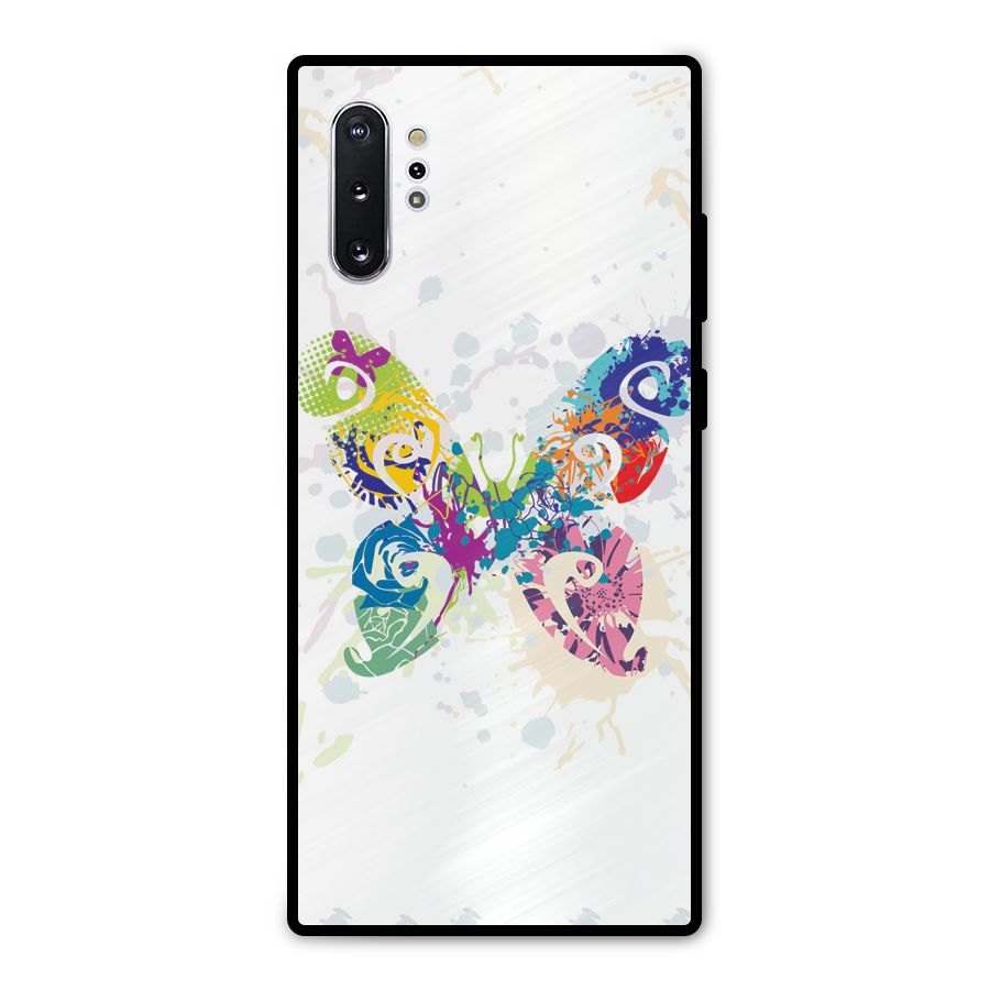 Abstract Butterfly Metal Back Case for Galaxy Note 10 Plus