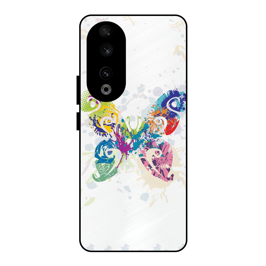Abstract Butterfly Metal Back Case for Honor 90