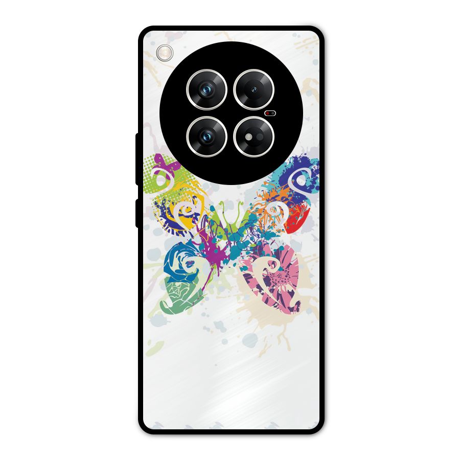 Abstract Butterfly Metal Back Case for Infinix Zero 40 5G