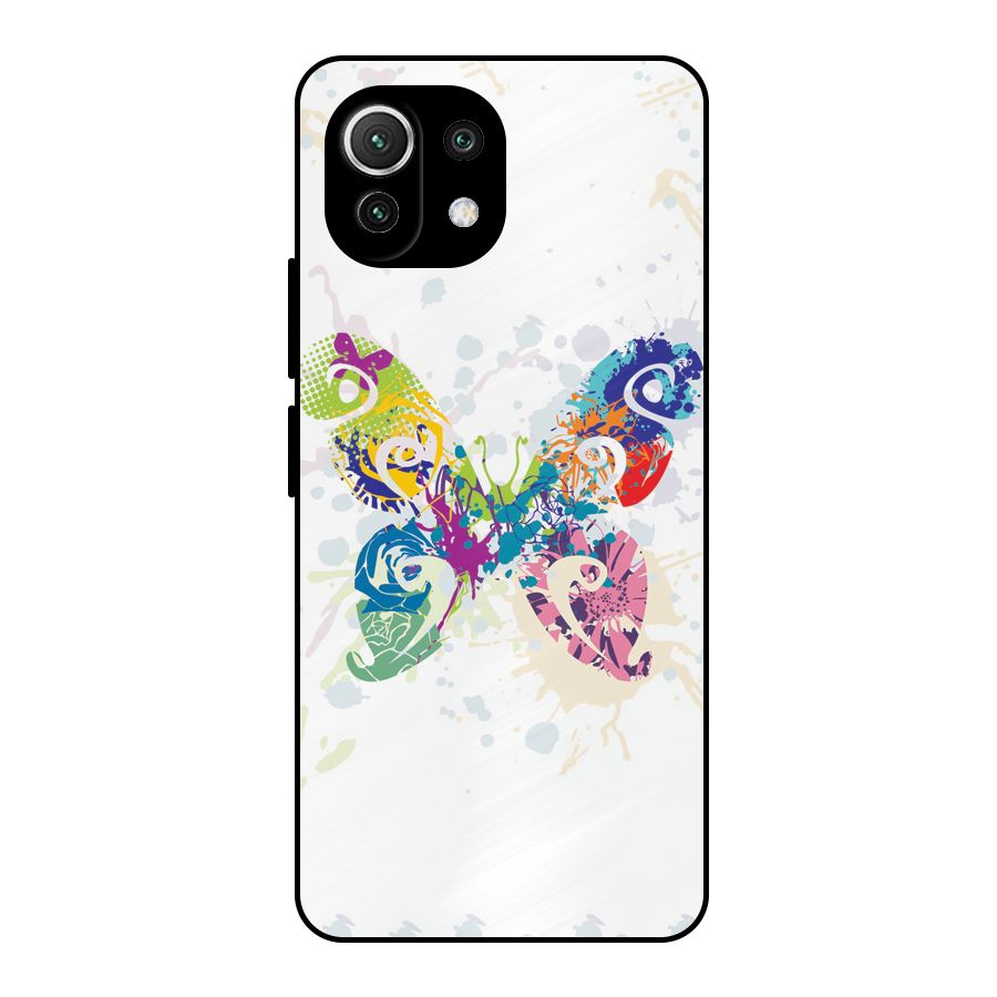 Abstract Butterfly Metal Back Case for Mi 11 Lite NE 5G