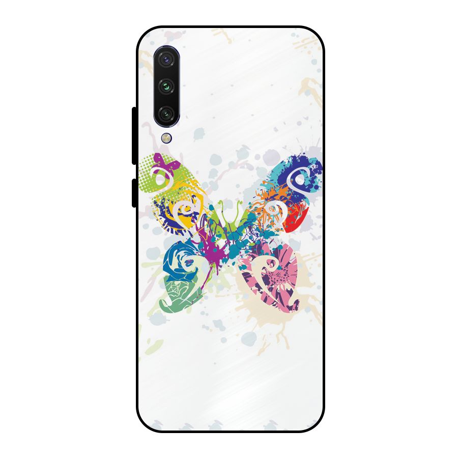 Abstract Butterfly Metal Back Case for Mi A3