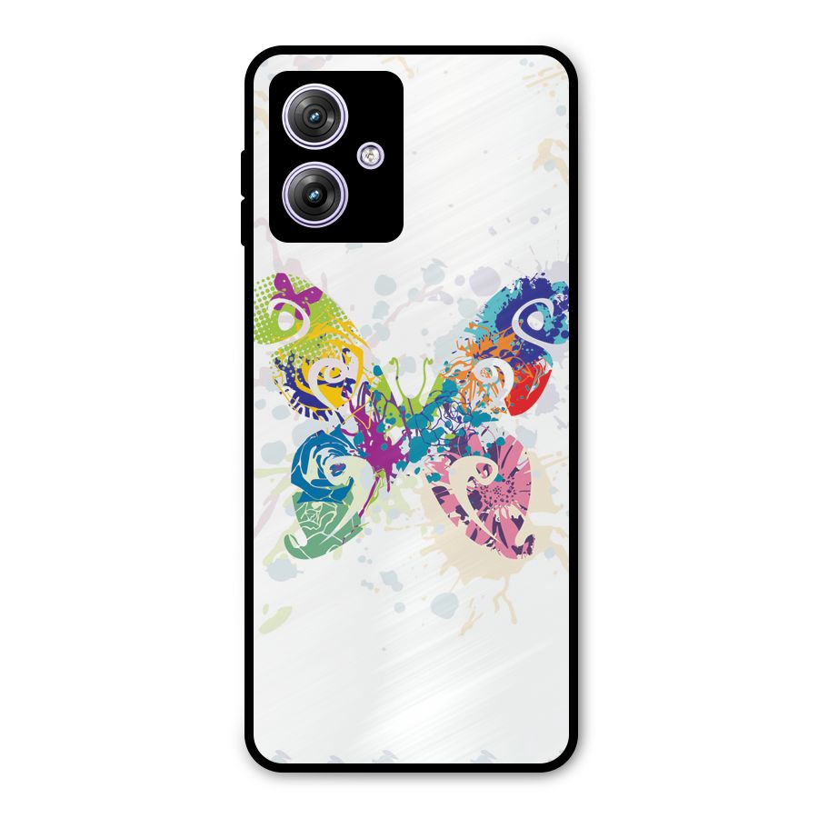 Abstract Butterfly Metal Back Case for Moto G64