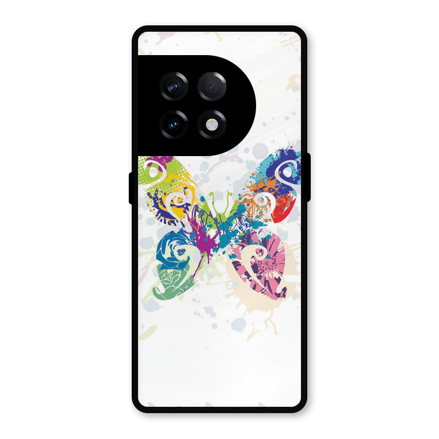 Abstract Butterfly Metal Back Case for OnePlus 11R