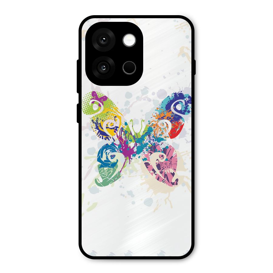 Abstract Butterfly Metal Back Case for OnePlus 13s