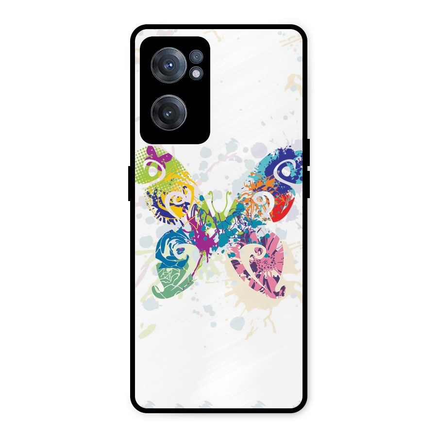 Abstract Butterfly Metal Back Case for OnePlus Nord CE 2 5G