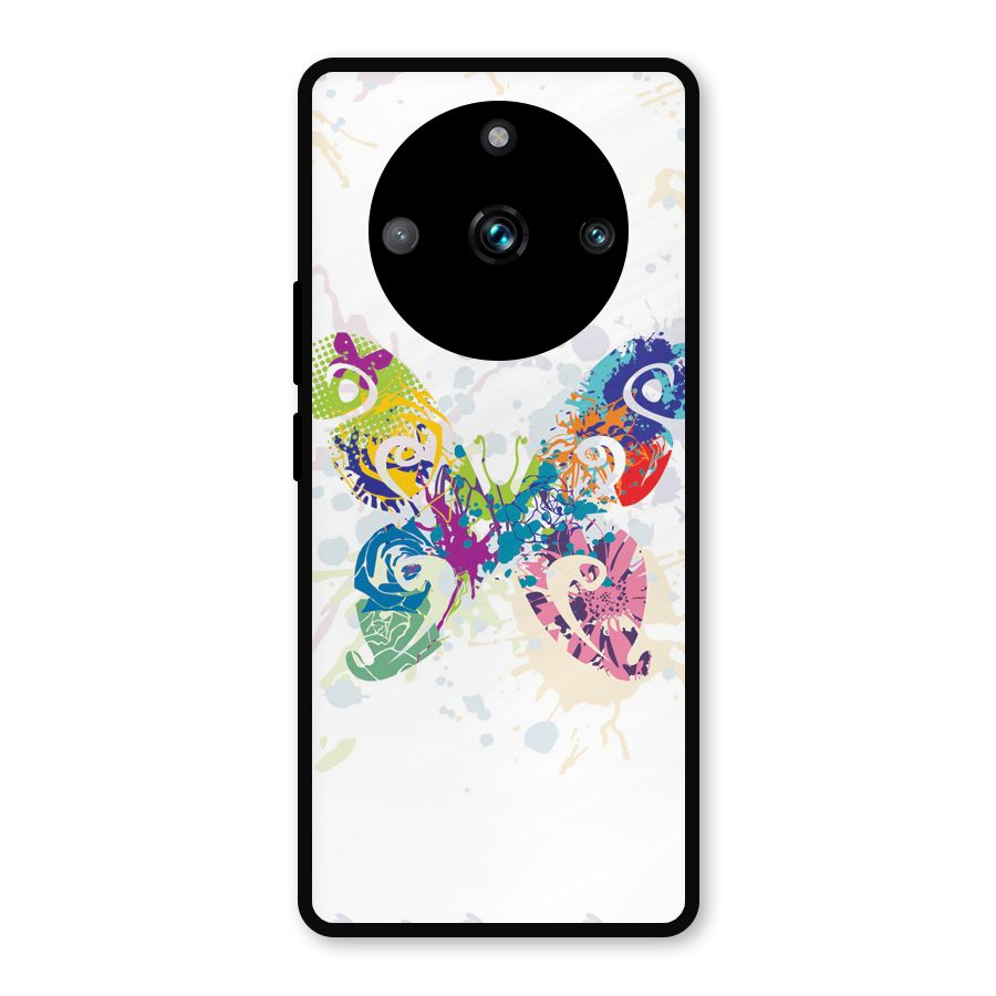 Abstract Butterfly Metal Back Case for Realme 11 Pro