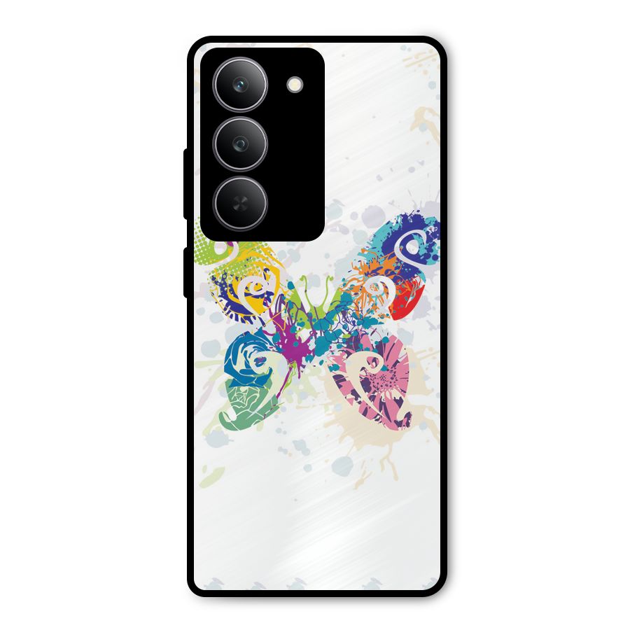 Abstract Butterfly Metal Back Case for Realme 14x