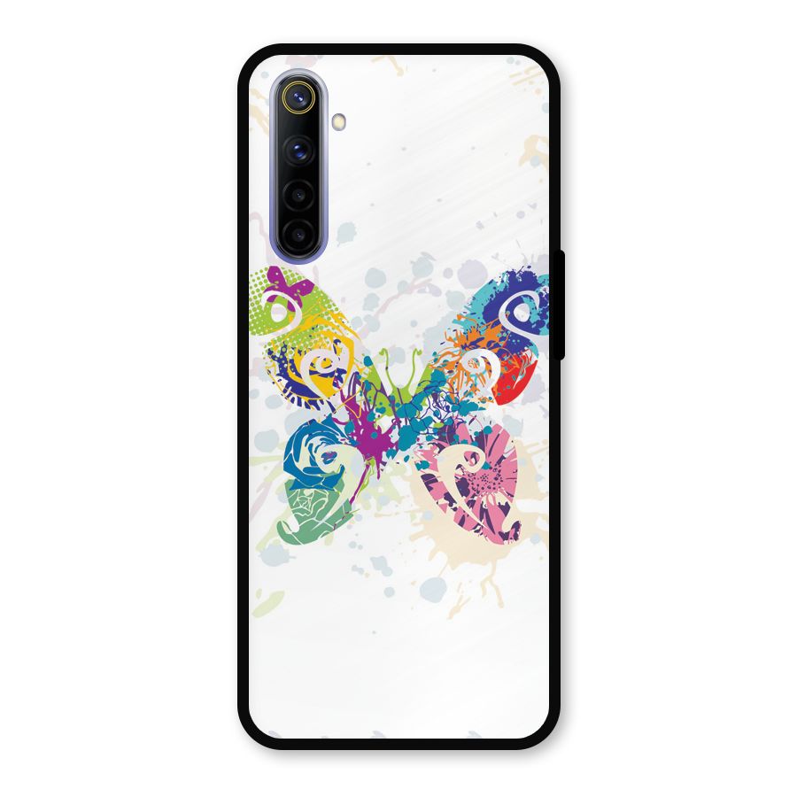Abstract Butterfly Metal Back Case for Realme 6