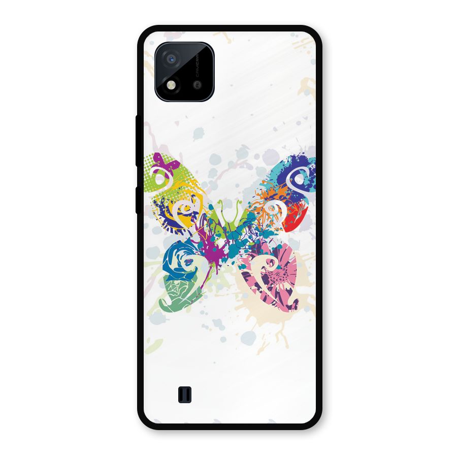 Abstract Butterfly Metal Back Case for Realme C11 2021