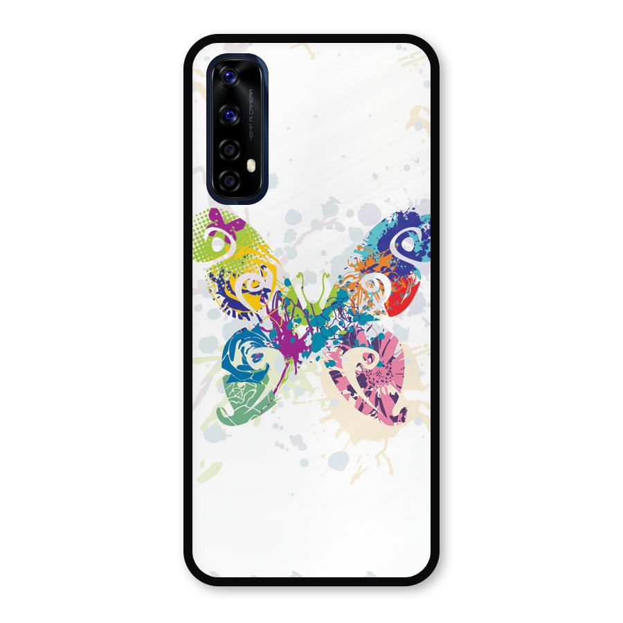 Abstract Butterfly Metal Back Case for Realme Narzo 20 Pro
