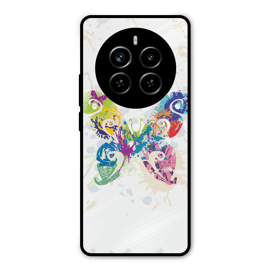 Abstract Butterfly Metal Back Case for Realme P1 Pro