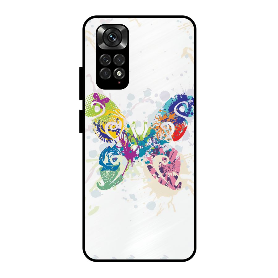 Abstract Butterfly Metal Back Case for Redmi Note 11 Pro Plus 5G
