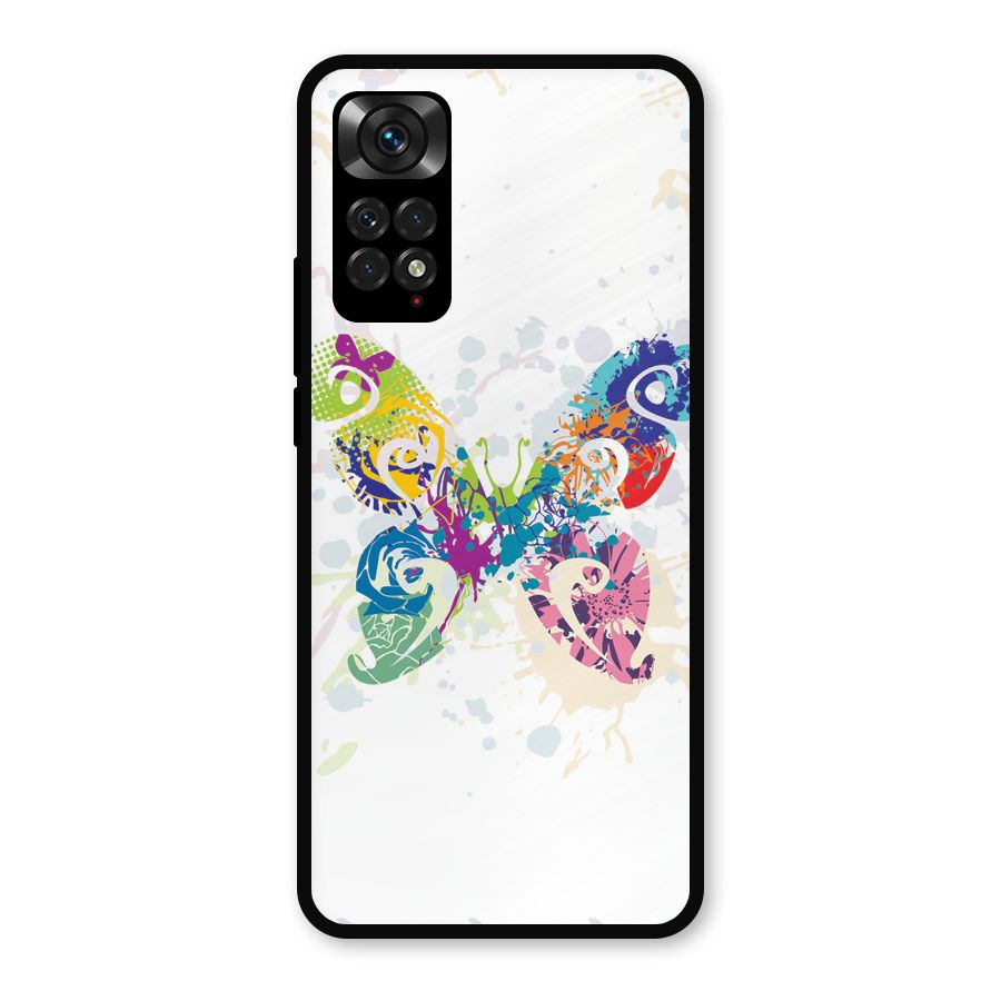 Abstract Butterfly Metal Back Case for Redmi Note 11s