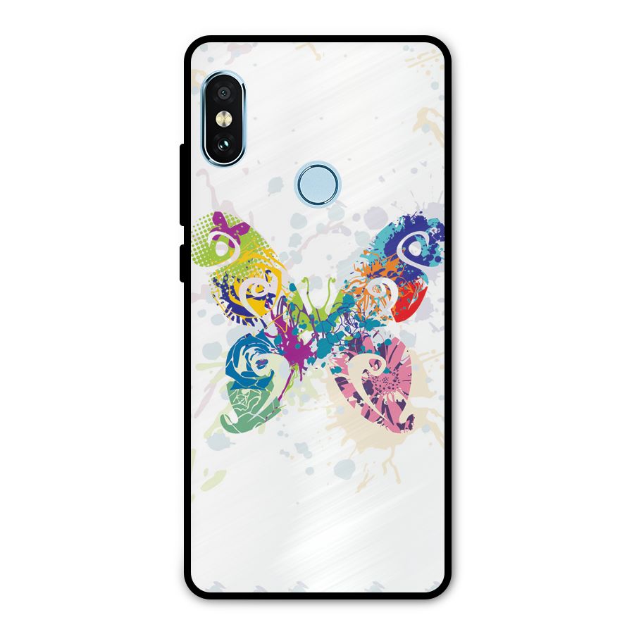 Abstract Butterfly Metal Back Case for Redmi Note 5 Pro