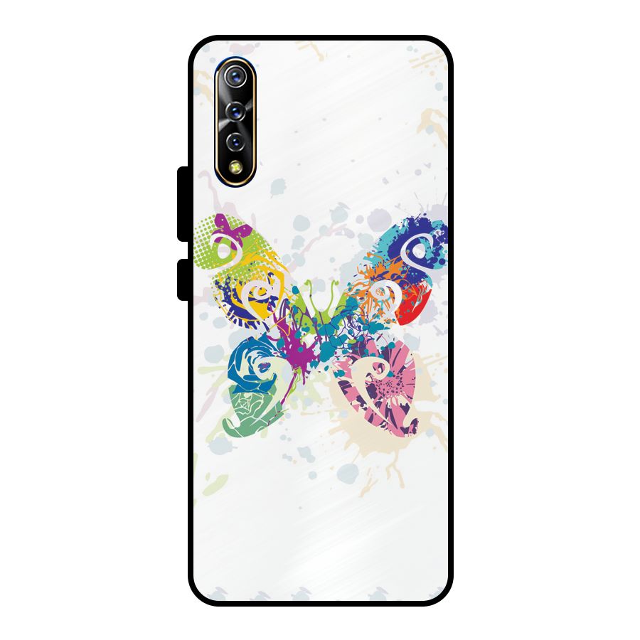 Abstract Butterfly Metal Back Case for Vivo S1
