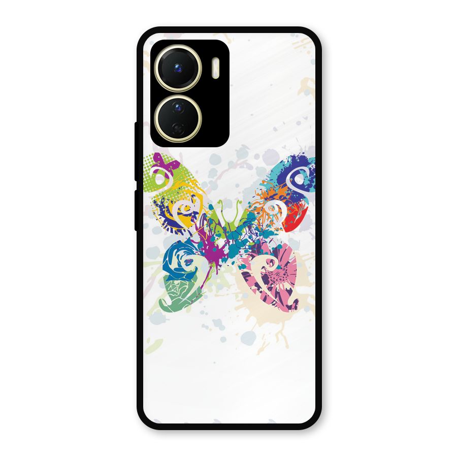 Abstract Butterfly Metal Back Case for Vivo T2x