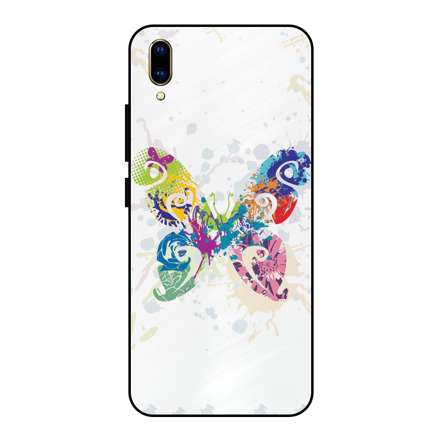 Abstract Butterfly Metal Back Case for Vivo V11 Pro