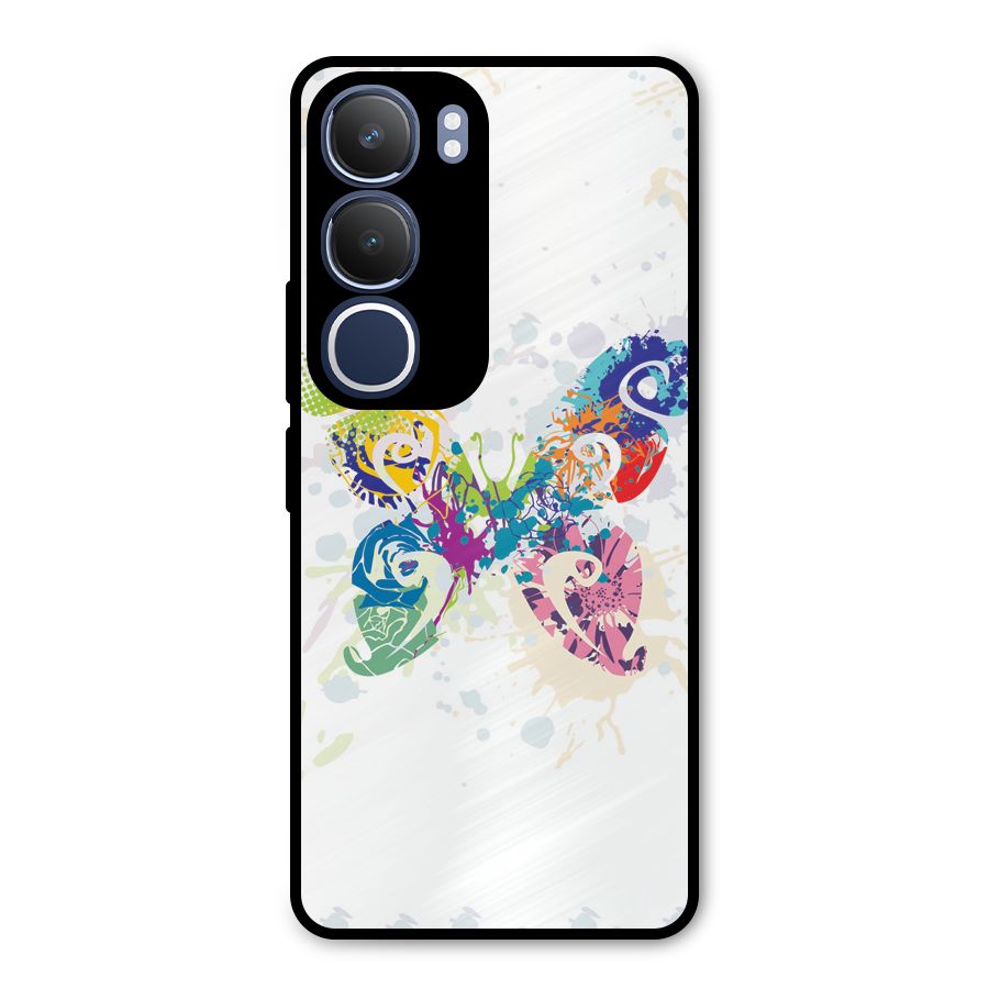 Abstract Butterfly Metal Back Case for Vivo Y29