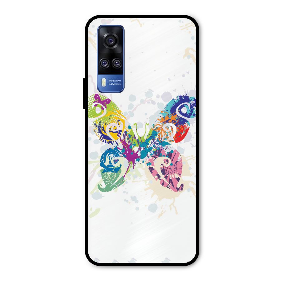 Abstract Butterfly Metal Back Case for Vivo Y31