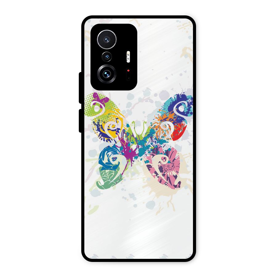 Abstract Butterfly Metal Back Case for Xiaomi 11T Pro