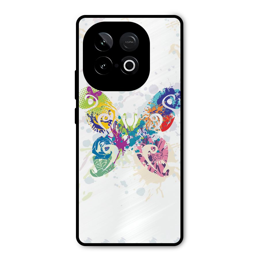 Abstract Butterfly Metal Back Case for iQOO Neo 10