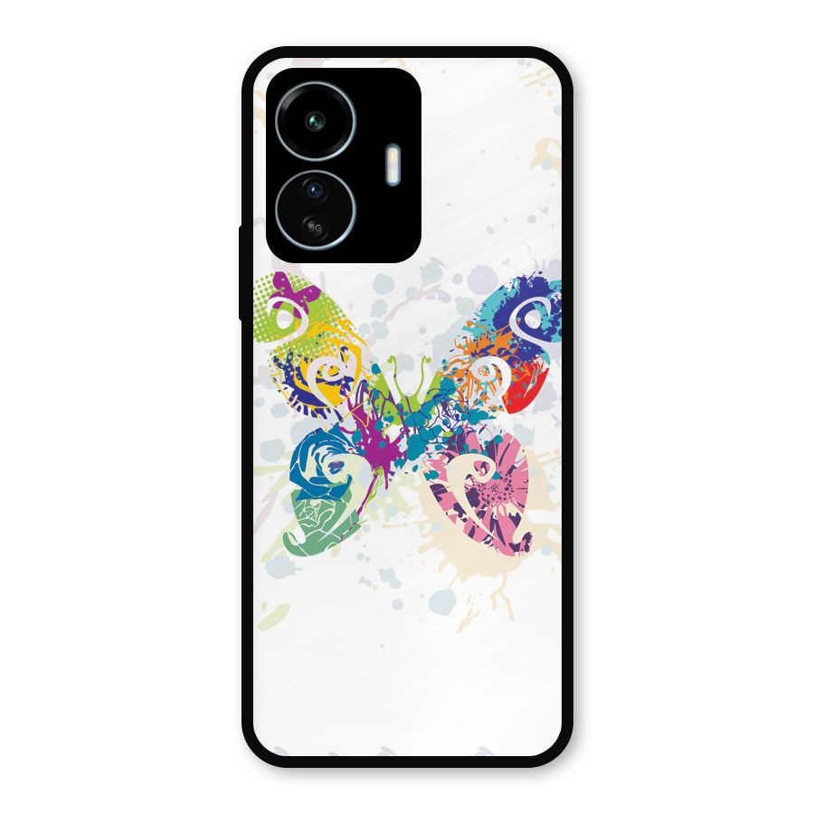 Abstract Butterfly Metal Back Case for vivo iQOO Z6 Lite 5G