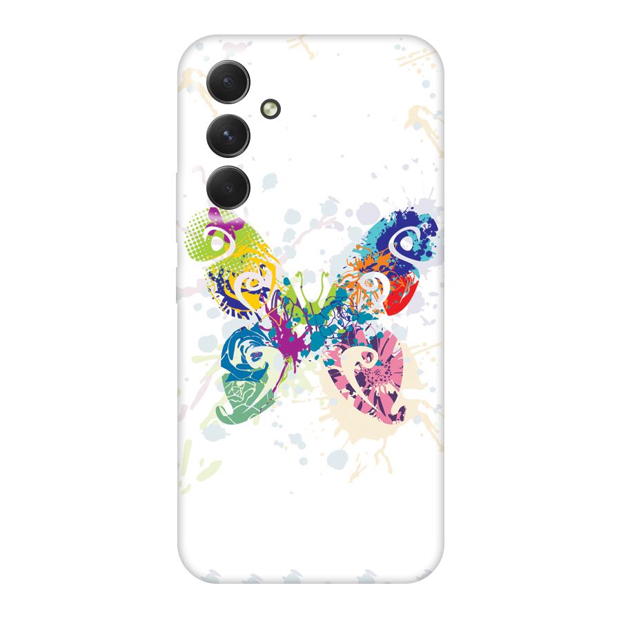 Abstract Butterfly Original Polycarbonate Back Case for Galaxy A54