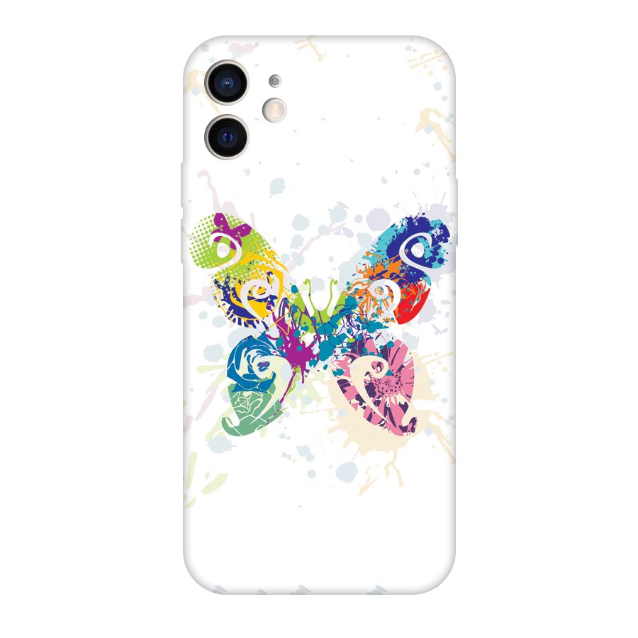 Abstract Butterfly Original Polycarbonate Back Case for iPhone 12