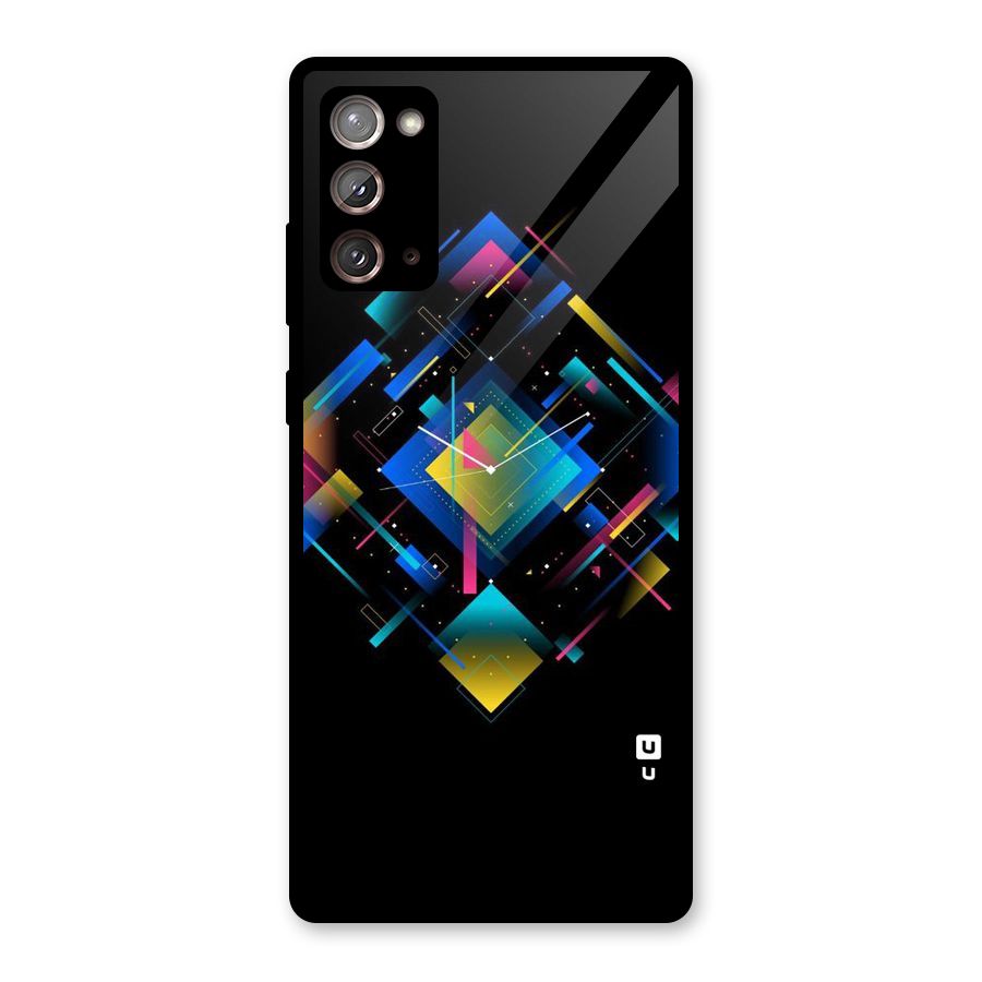 Abstract Clock Glass Back Case for Galaxy Note 20