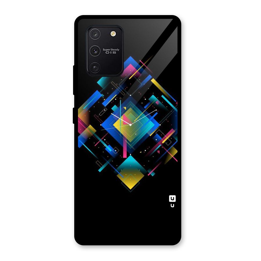 Abstract Clock Glass Back Case for Galaxy S10 Lite