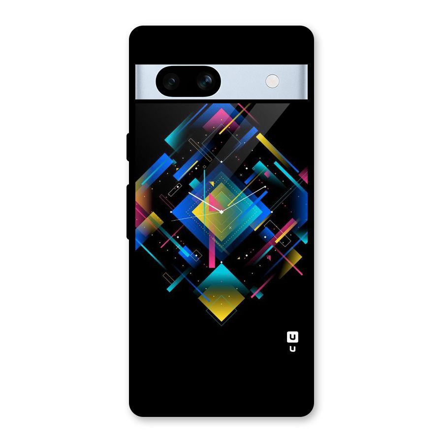 Abstract Clock Glass Back Case for Google Pixel 7a